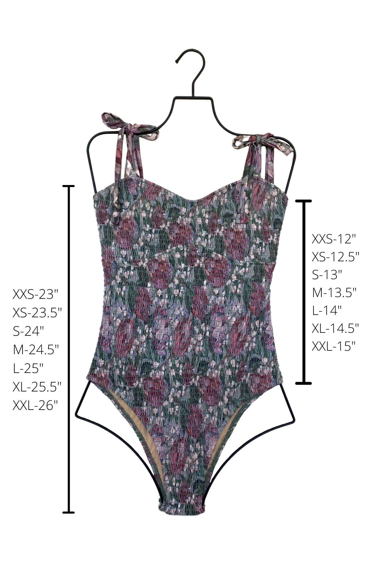 Lotus One Piece | Smocked Sweetheart Neck Swimsuit