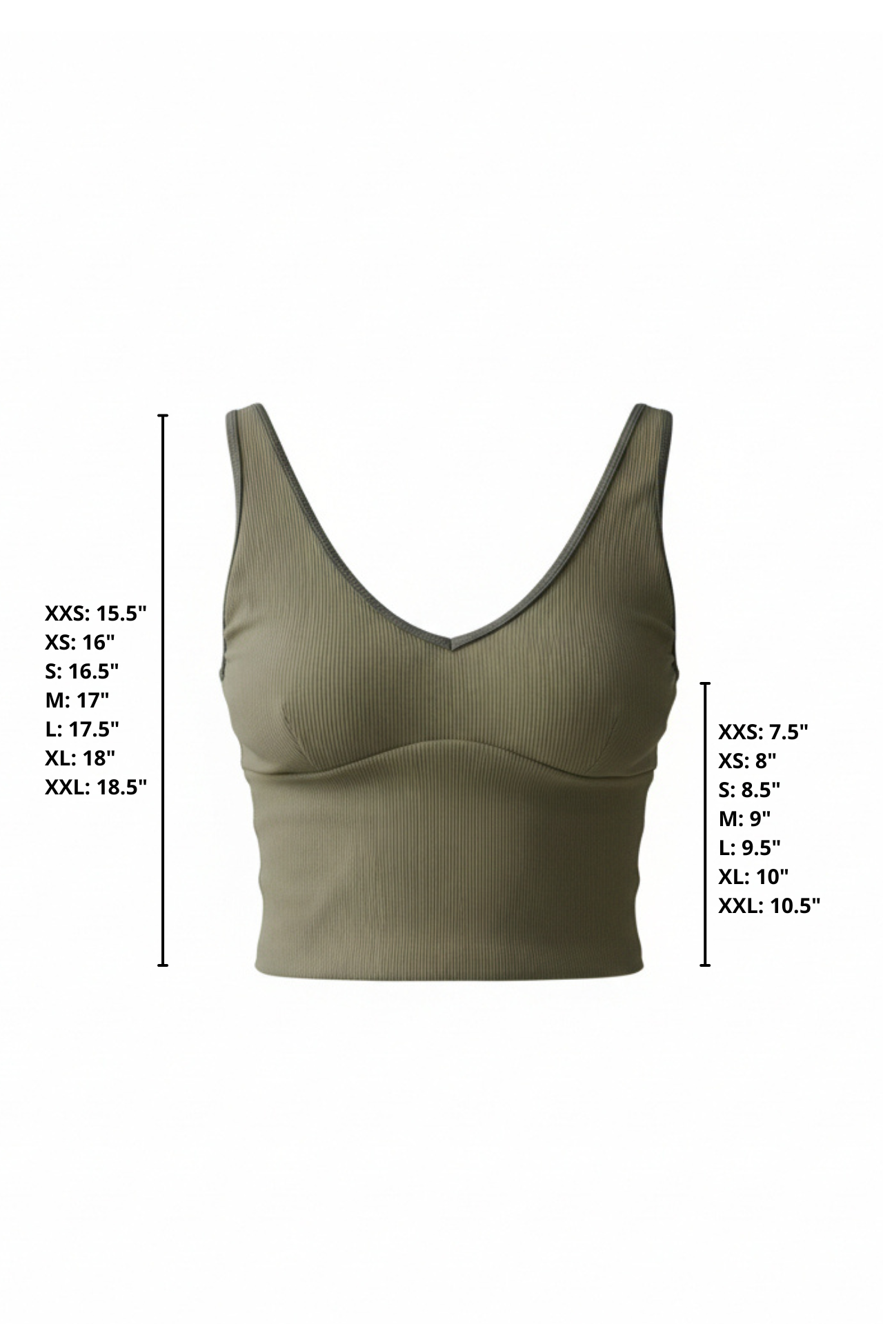 Haze Top | Ribbed Olive Green V Neck Modest Swim Top – Geode Swimwear