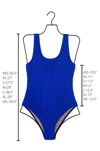 Solid Royal Blue One-Piece Swimsuit | Geode Swimwear