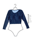 Topanga Long Sleeve Top | Floral High Neck Rashguard Swim Top