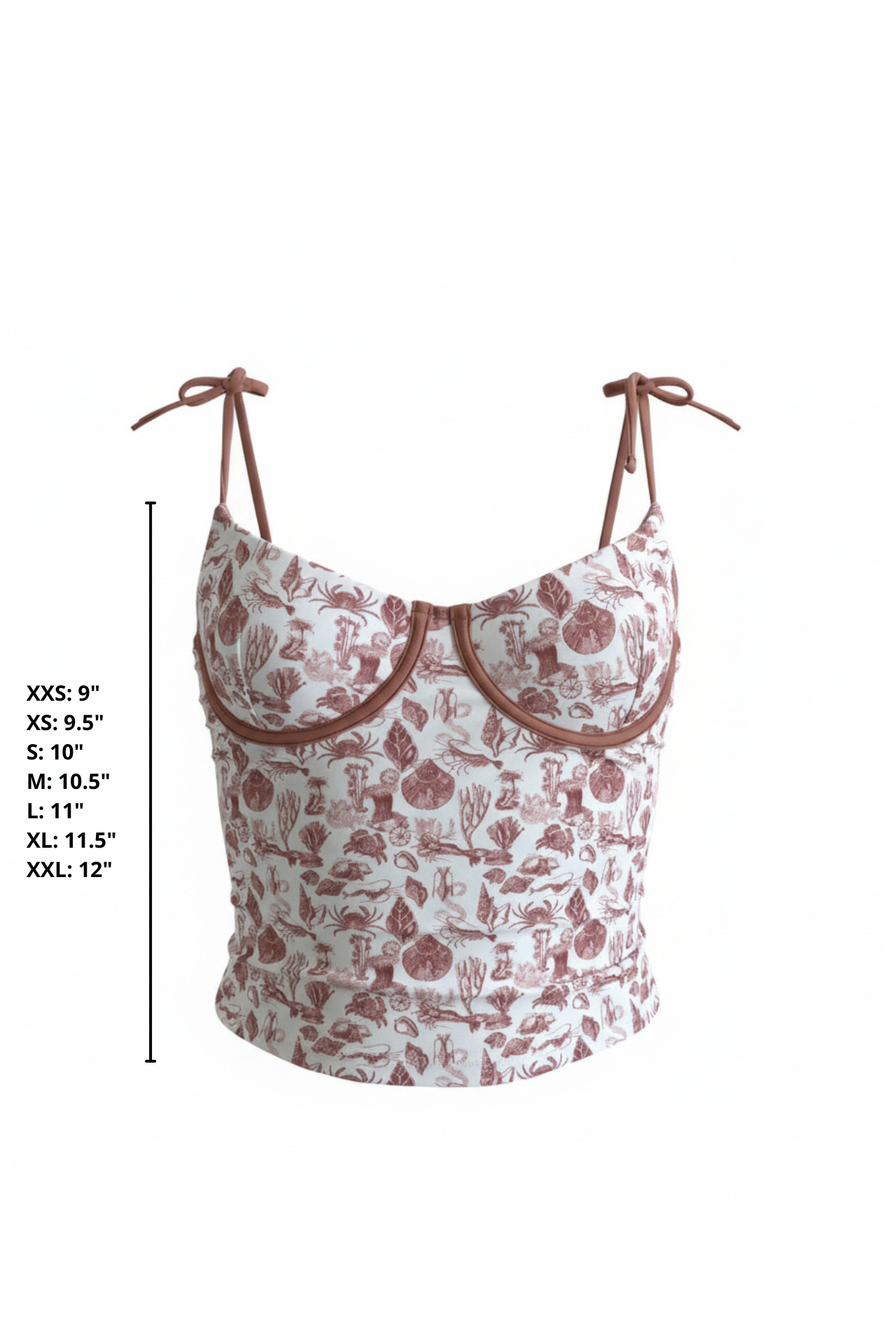 Marina Top | Underwire Coastal Print Tankini Top