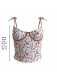 Marina Top | Underwire Coastal Print Tankini Top