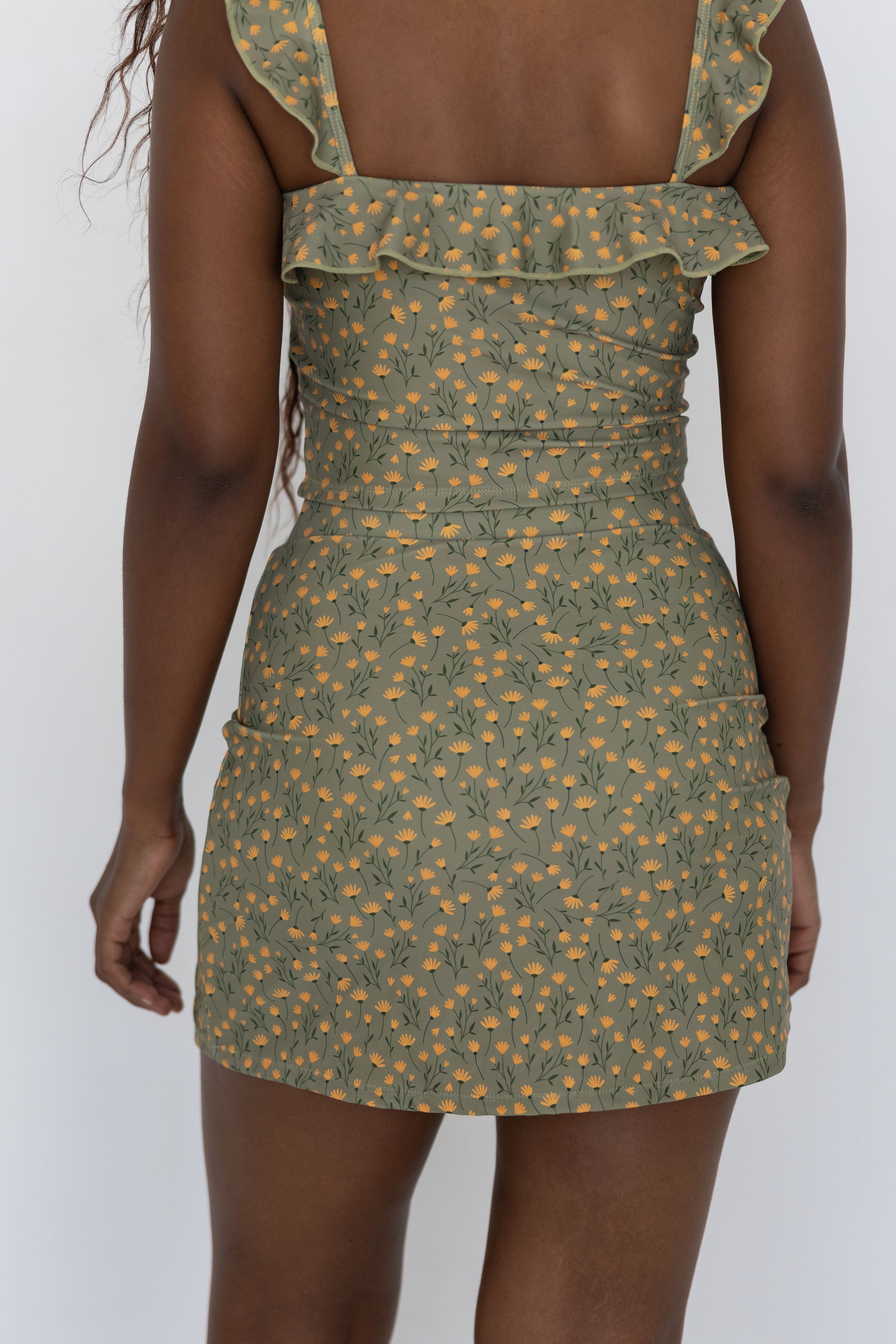 Bella Swim Skirt | High Waisted Swim Skirt with Elastic Waistband