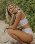 High Waisted Floral Bikini bottoms