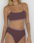 Breeze Bikini Top | Ribbed Athletic Style Bandeau Top