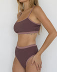 Breeze Bikini Top | Ribbed Athletic Style Bandeau Top