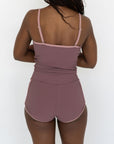 Breeze Top | Ribbed Scoop Neck Tankini Top
