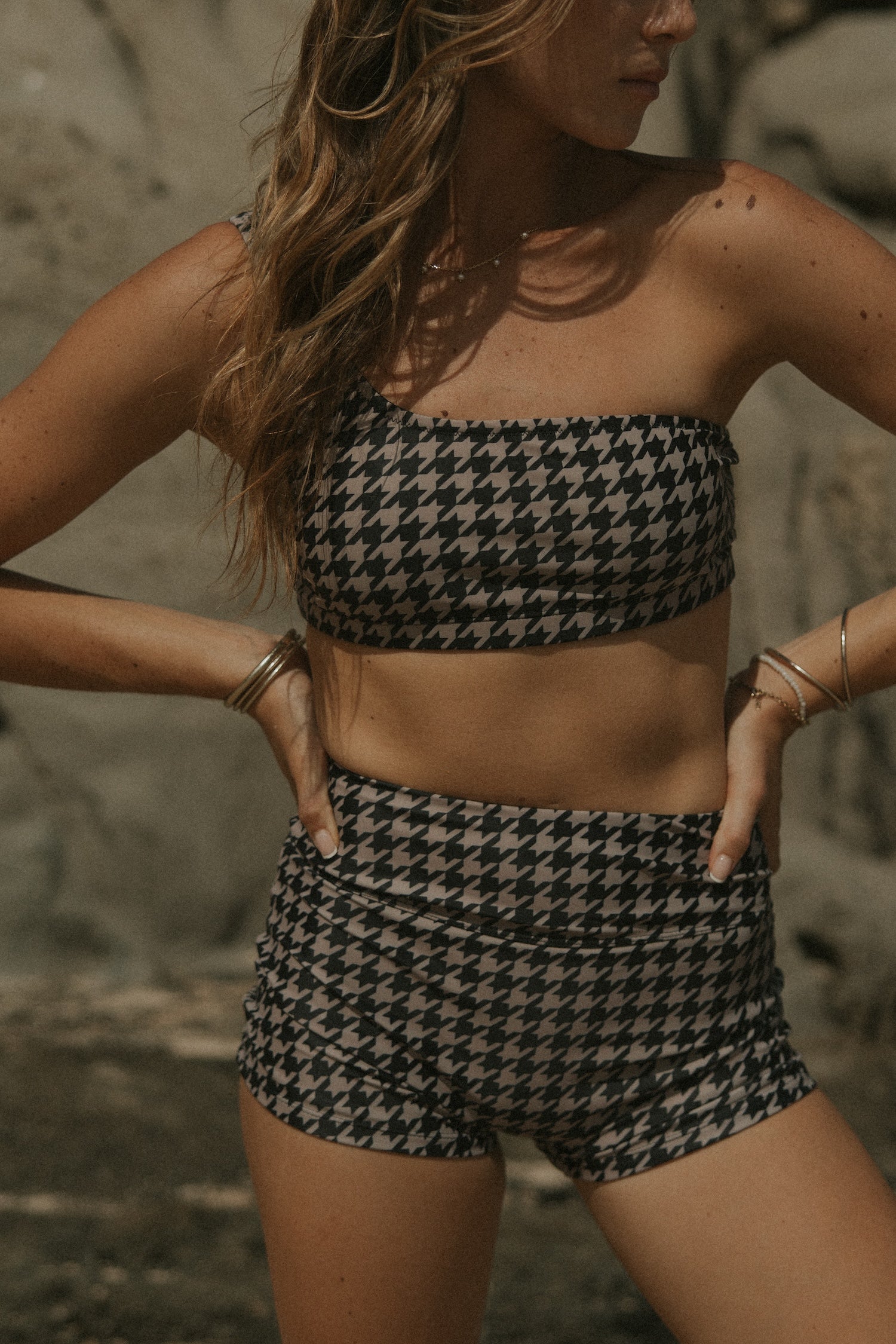 Full Coverage High Waisted Bikini with Shorts