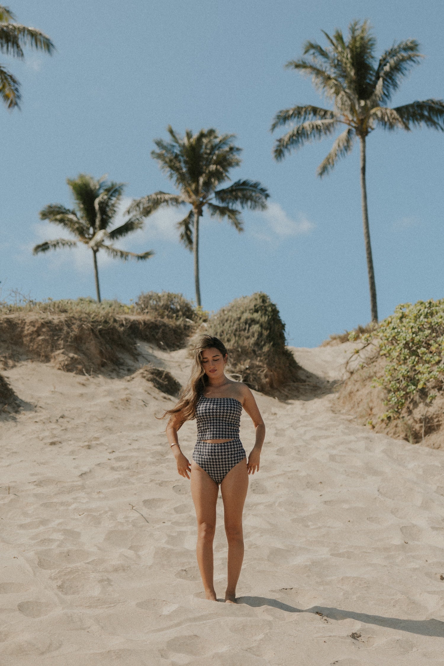 Full coverage high waisted bikini bottoms