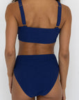 Capri Bikini Top | Crinkle Textured Square Neck Swim Top