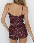 Charlotte High Waisted Shorts | Ditsy Floral Women's Boy Swim Shorts
