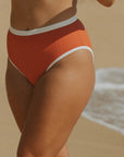 Cute Modest High Waisted Swim Bottoms Tummy Control