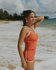 Cute Retro Athletic Modest Tankini for Christian Women