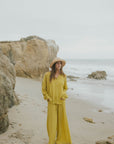 Lightweight women's lounge pants for travel.