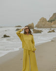 Lightweight women's lounge pants for travel.