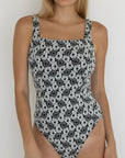 Daisy One Piece | Floral Square Neck Swimsuit