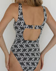 Daisy One Piece | Floral Square Neck Swimsuit