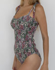 Lotus One Piece | Smocked Sweetheart Neck Swimsuit
