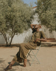 Green bamboo matching sleepwear set for women.