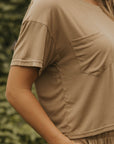 Lounge sleep top for women.