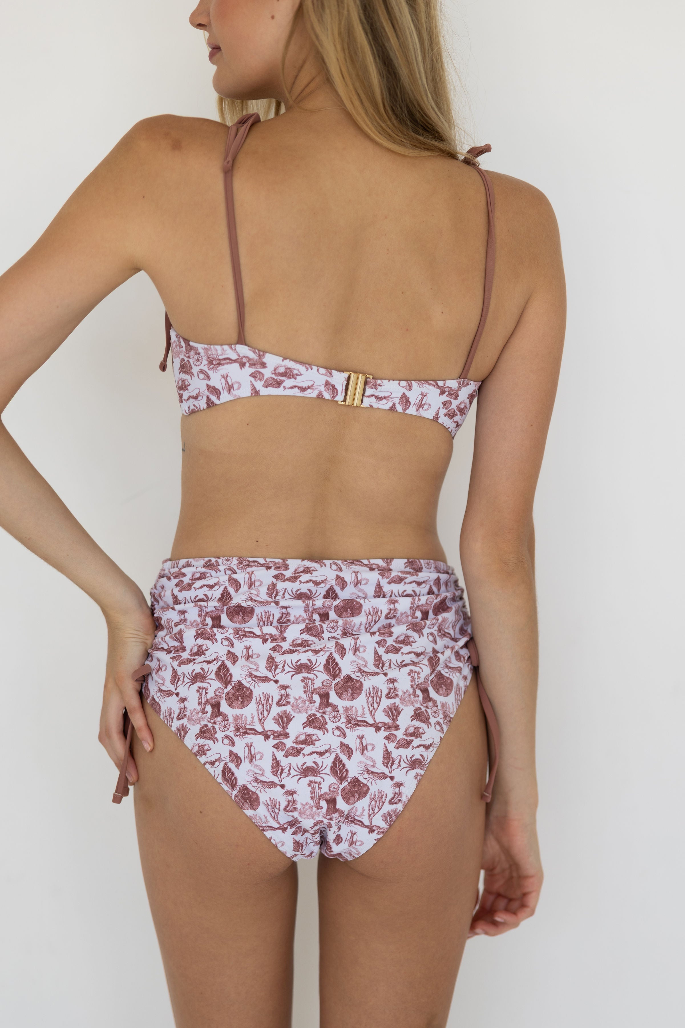 Marina Bikini Top | Coastal Print Underwire Bikini Top