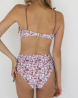 Marina Bikini Top | Coastal Print Underwire Bikini Top