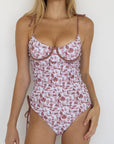 Marina Top | Underwire Coastal Print Tankini Top