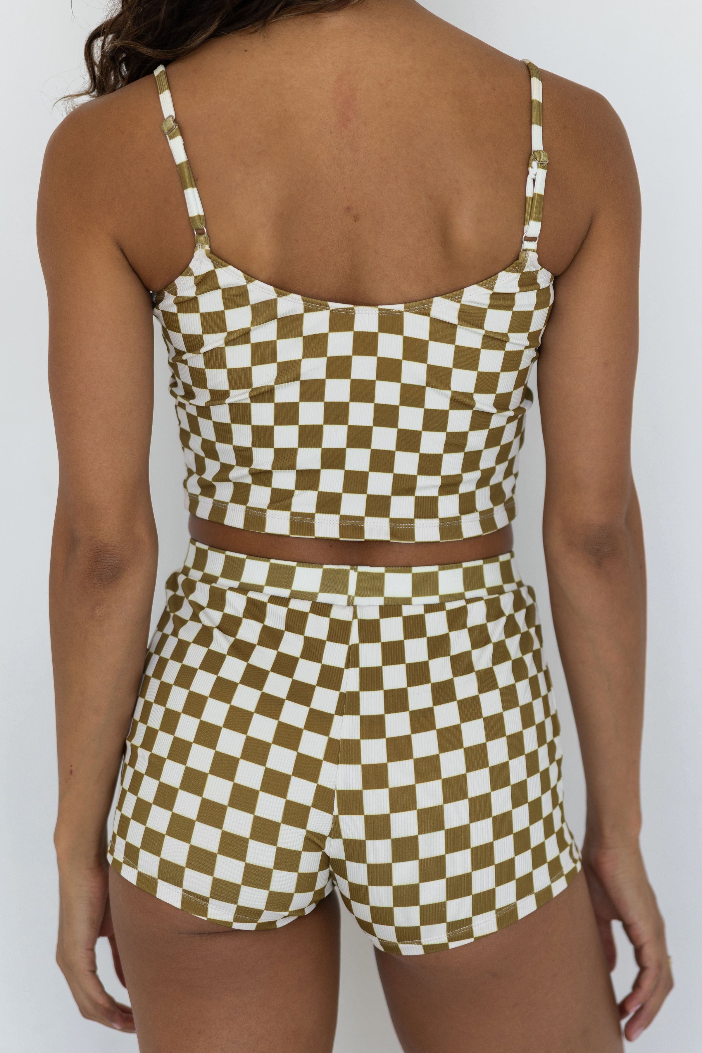 Myrtle Top | Ribbed Scoop Neck Tankini Top