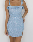 Seaside Swim Skirt | Floral High Waisted Swim Skirt