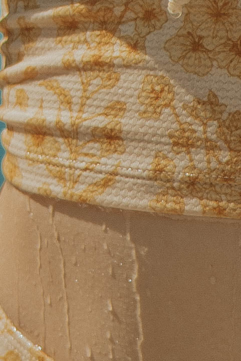 Textured Modest Bikini Top