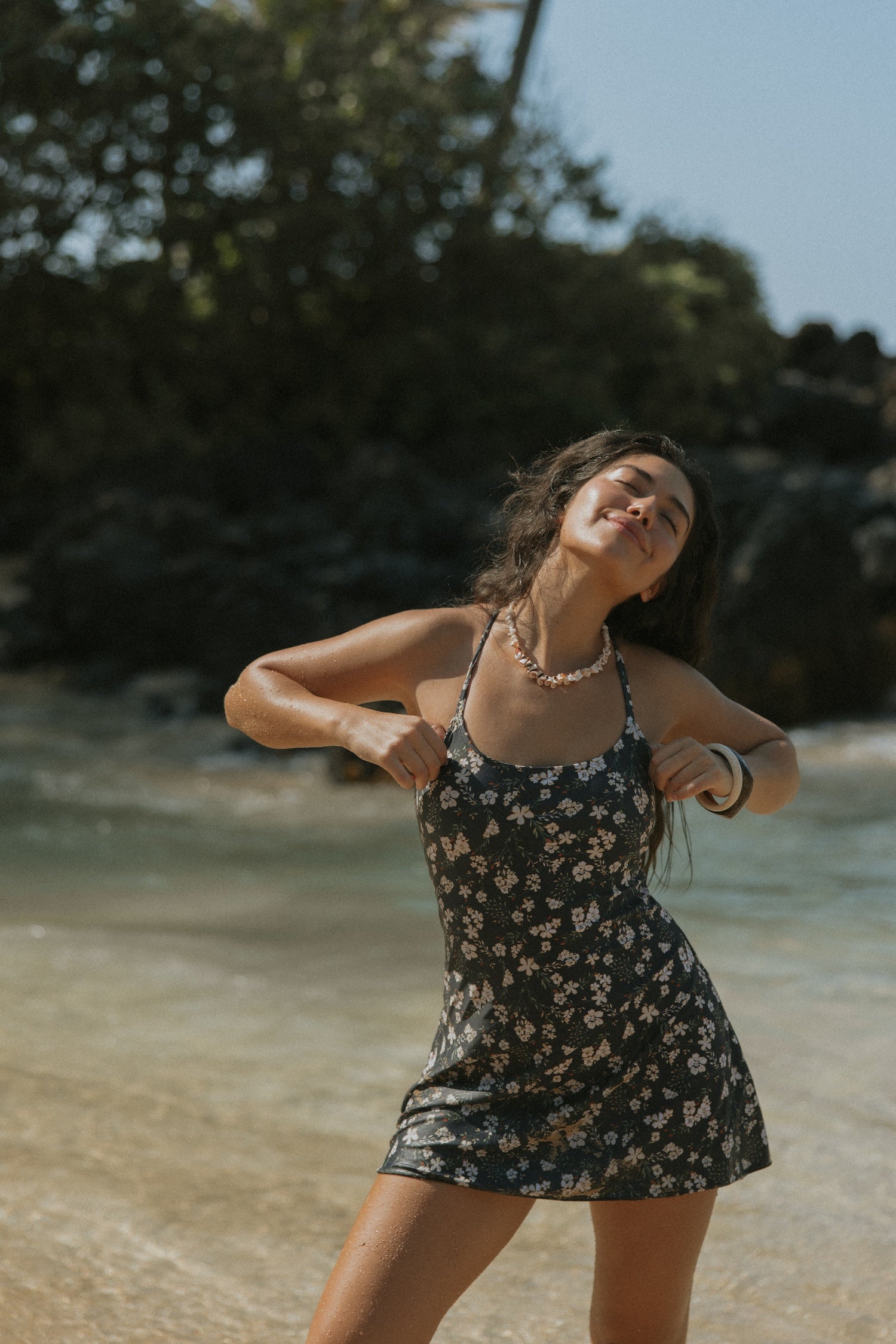 Floral Cute Flare Swim Dress