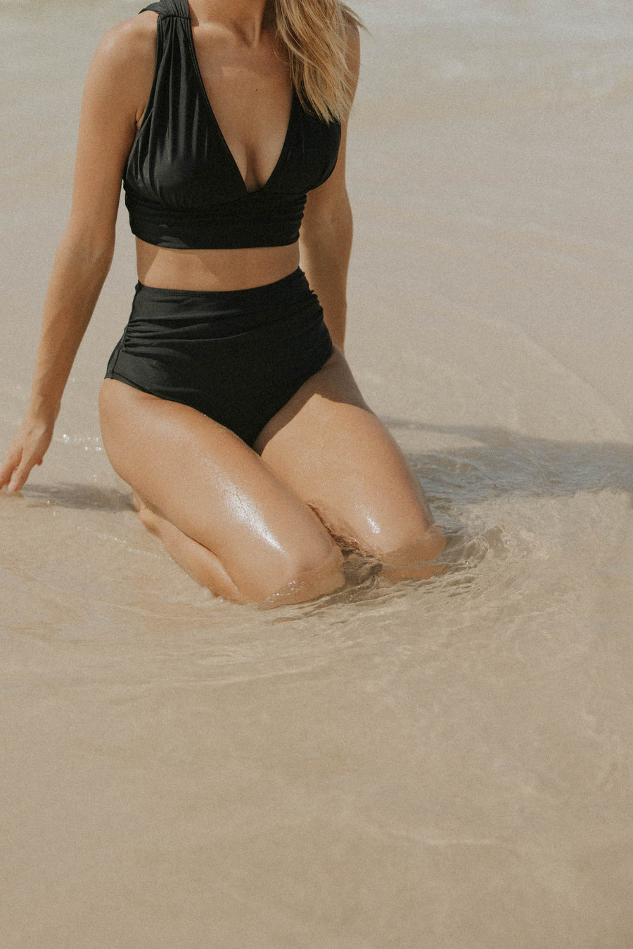 Beach Bra Swimwear Bikini Sets Swimwear Sets for Ladies FI, Black