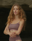 Cute Muted Earthy Full Coverage Bikini