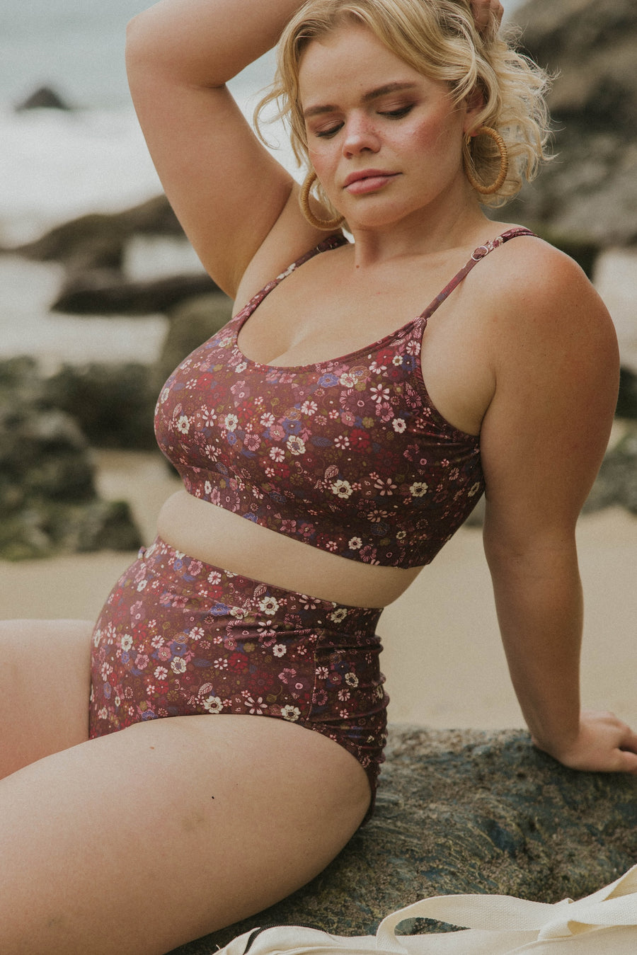 Charlotte Bikini Top | Ditsy Floral Scoop Neck Swim Top Charlotte Bikini Top | Ditsy Floral Scoop Neck Swim Top