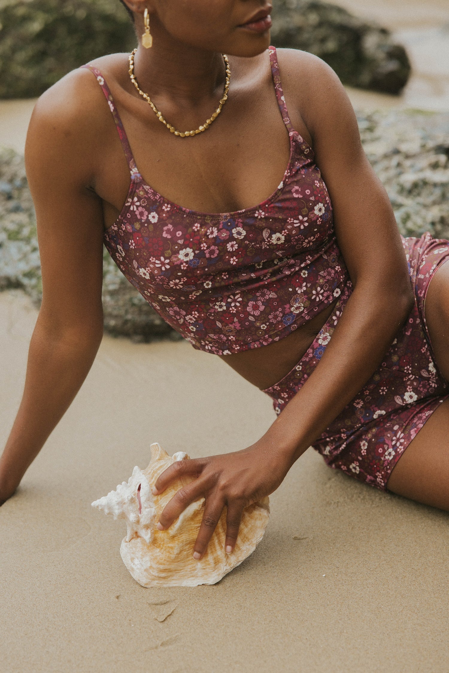 Full Coverage Floral Tankini Set for Summer