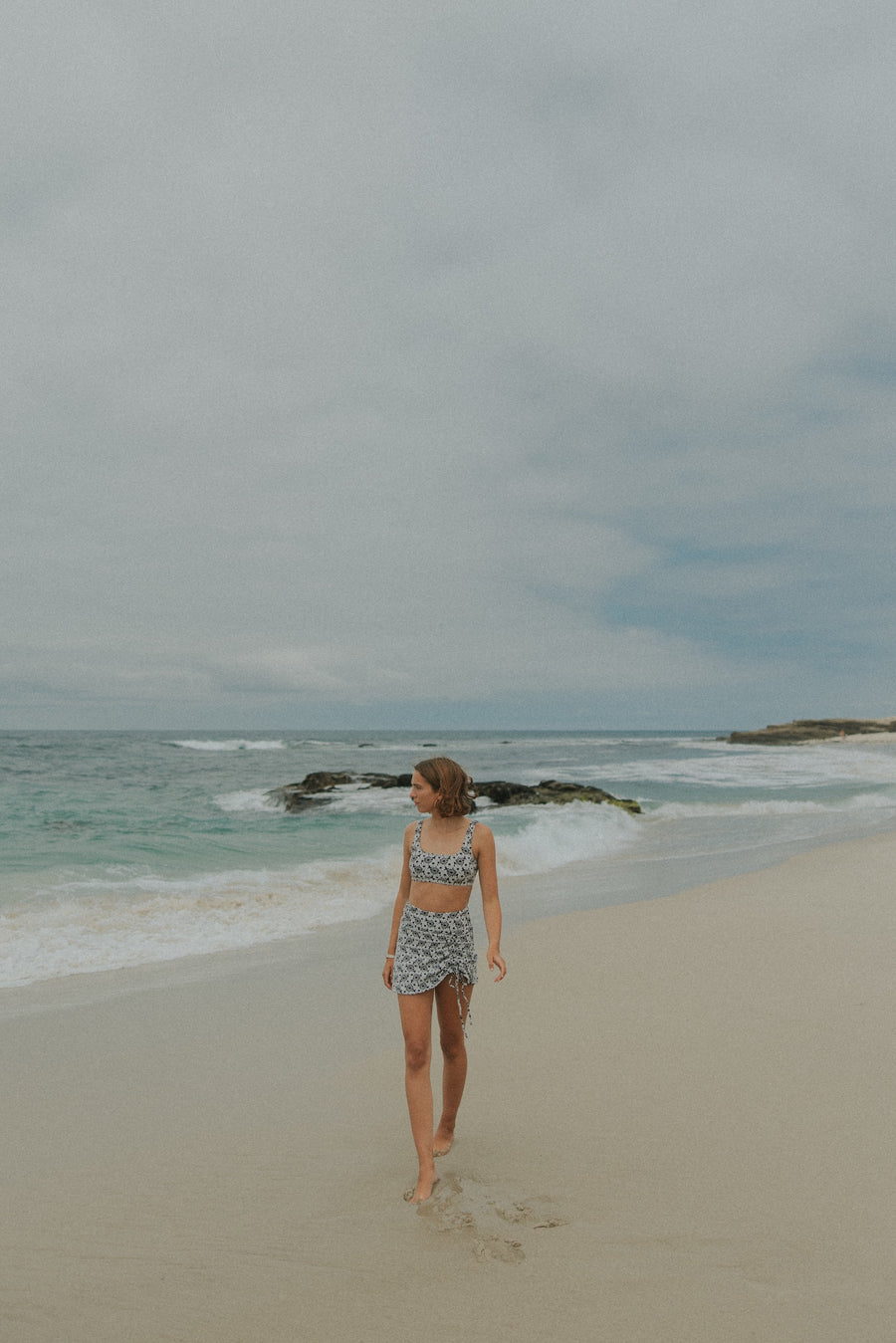 Trendy Cute High Waisted Swim Skirt