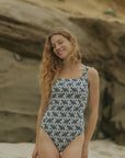 Floral Modest One Piece Swimsuit