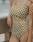 higher leg cut swimsuit bikini bottoms modest women's swimwear