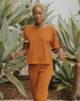 Ribbed lounge top for women. 