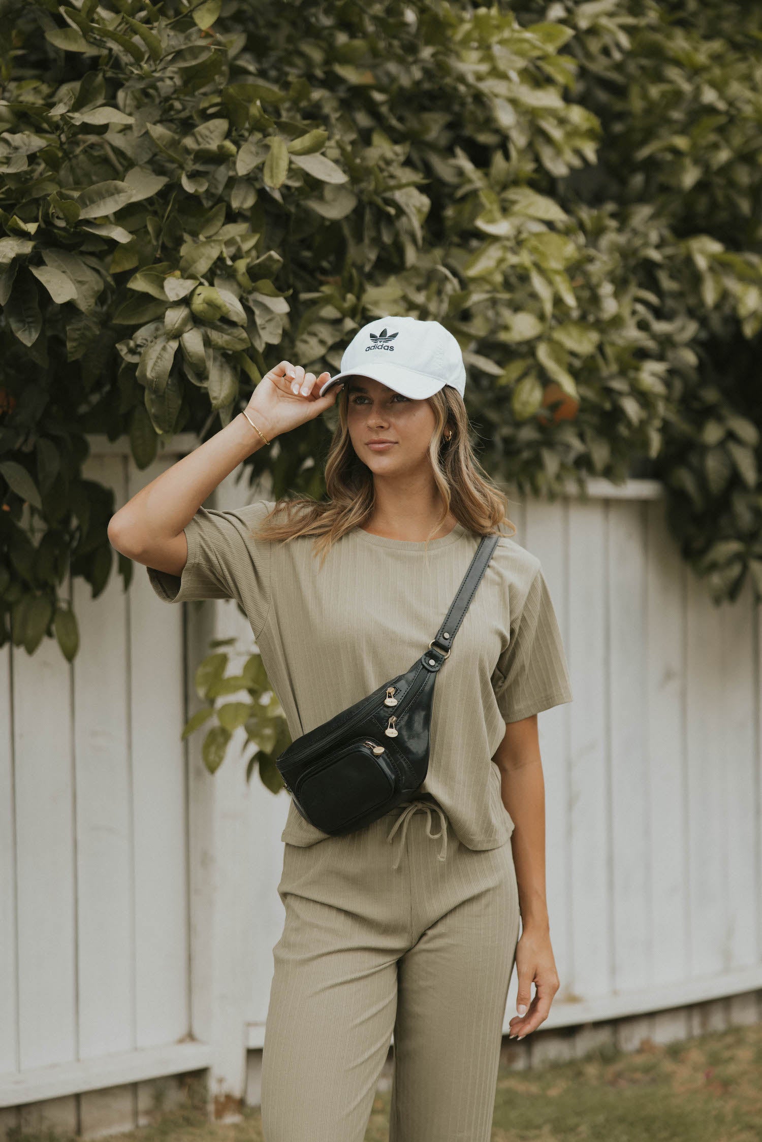 Ribbed top sage green lounge top for women. 