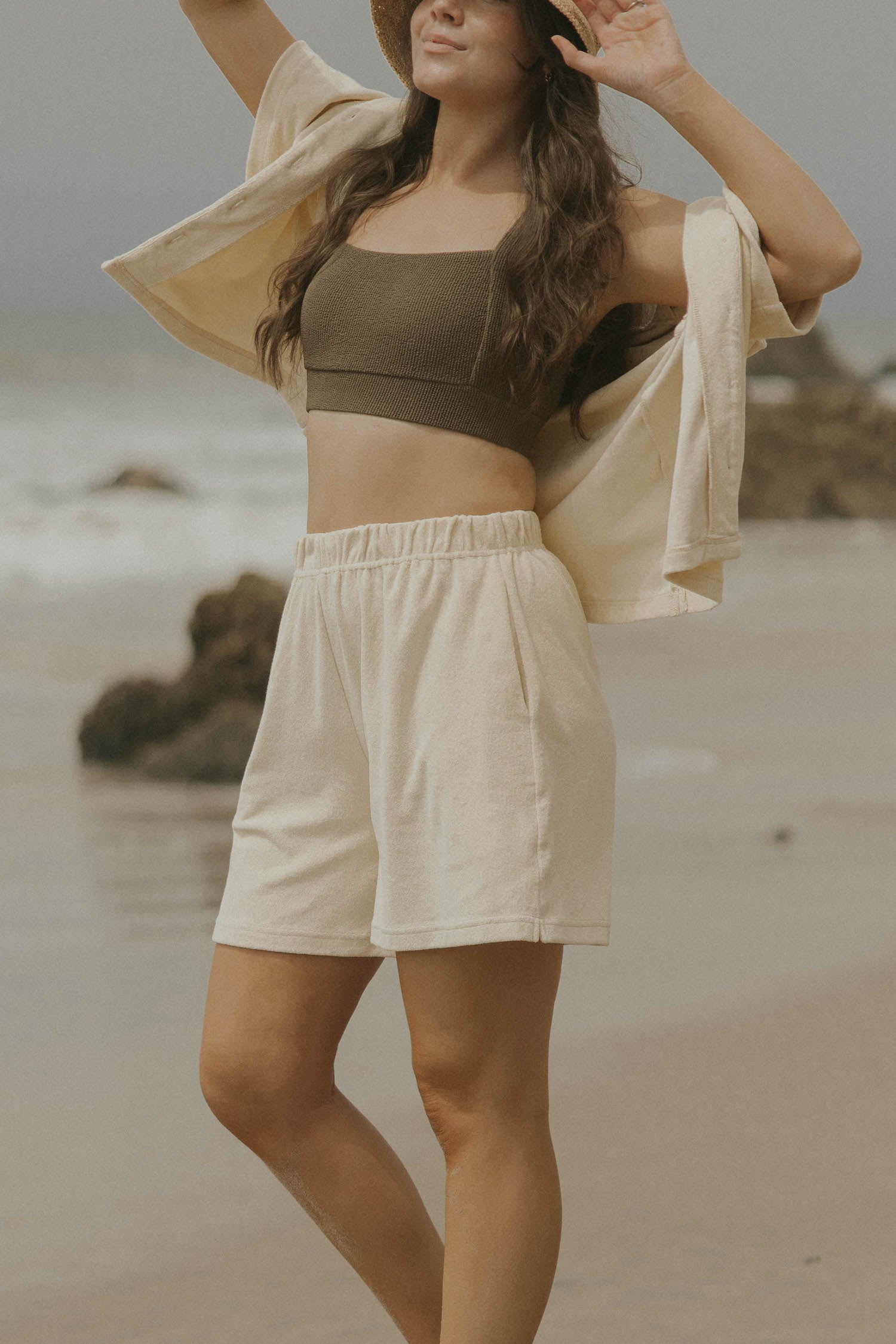 100% cotton shorts matching shorts and top set for women.