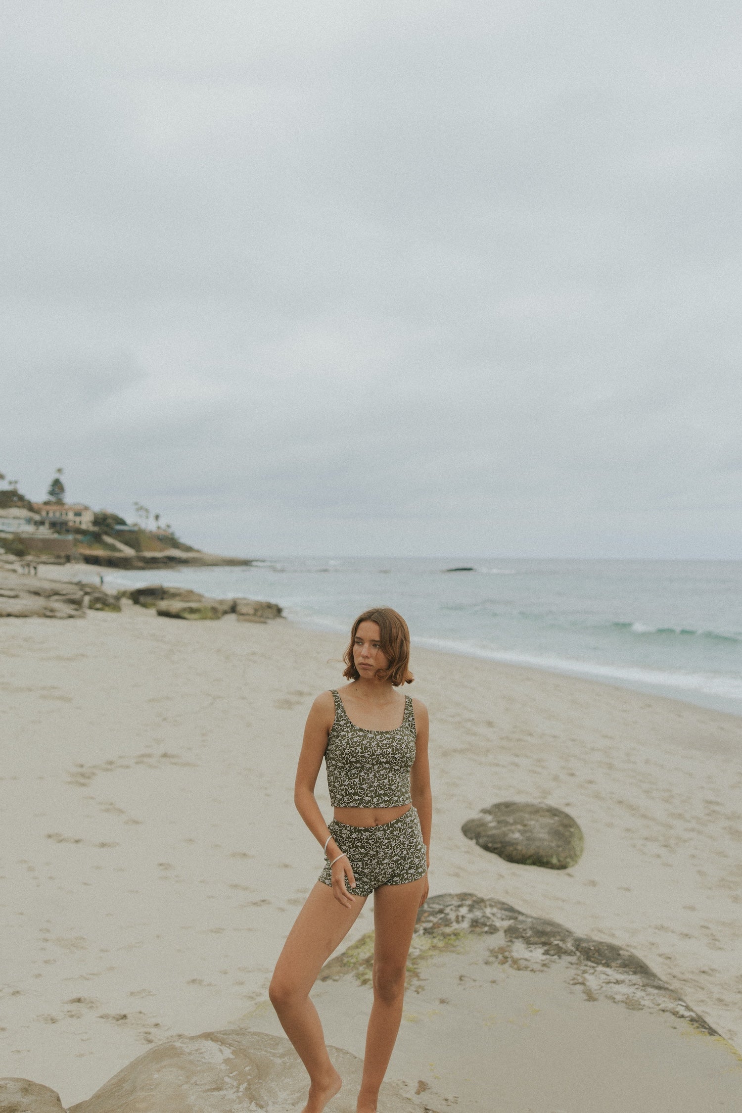 Cute Granola Girl Style Modest Swimsuit