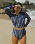 Cute Floral Rashguard for Active Swim Days