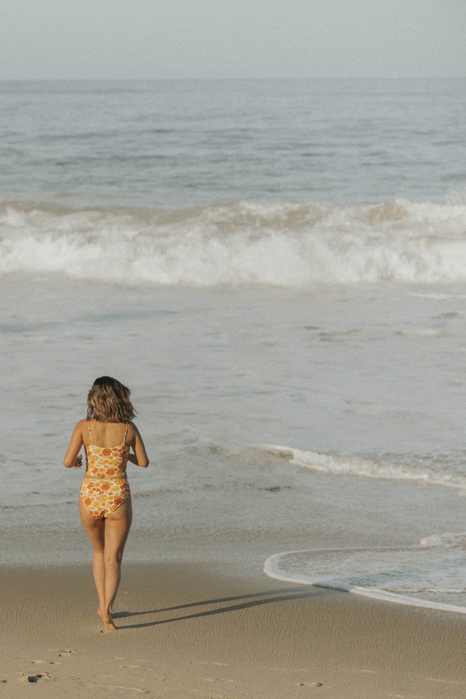 retro floral high waisted bikini bottoms modest