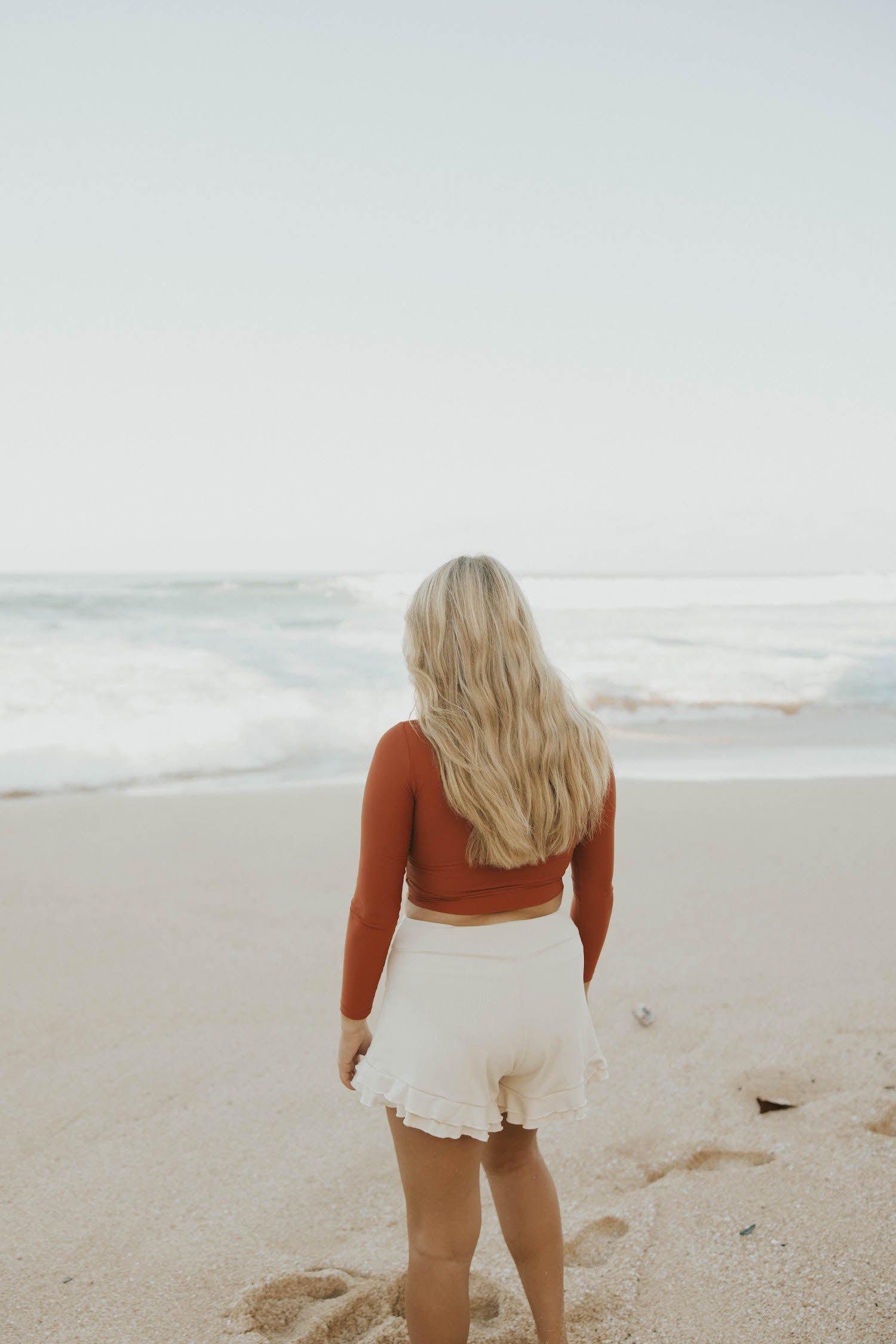 womens swim shorts cream modest swimsuit