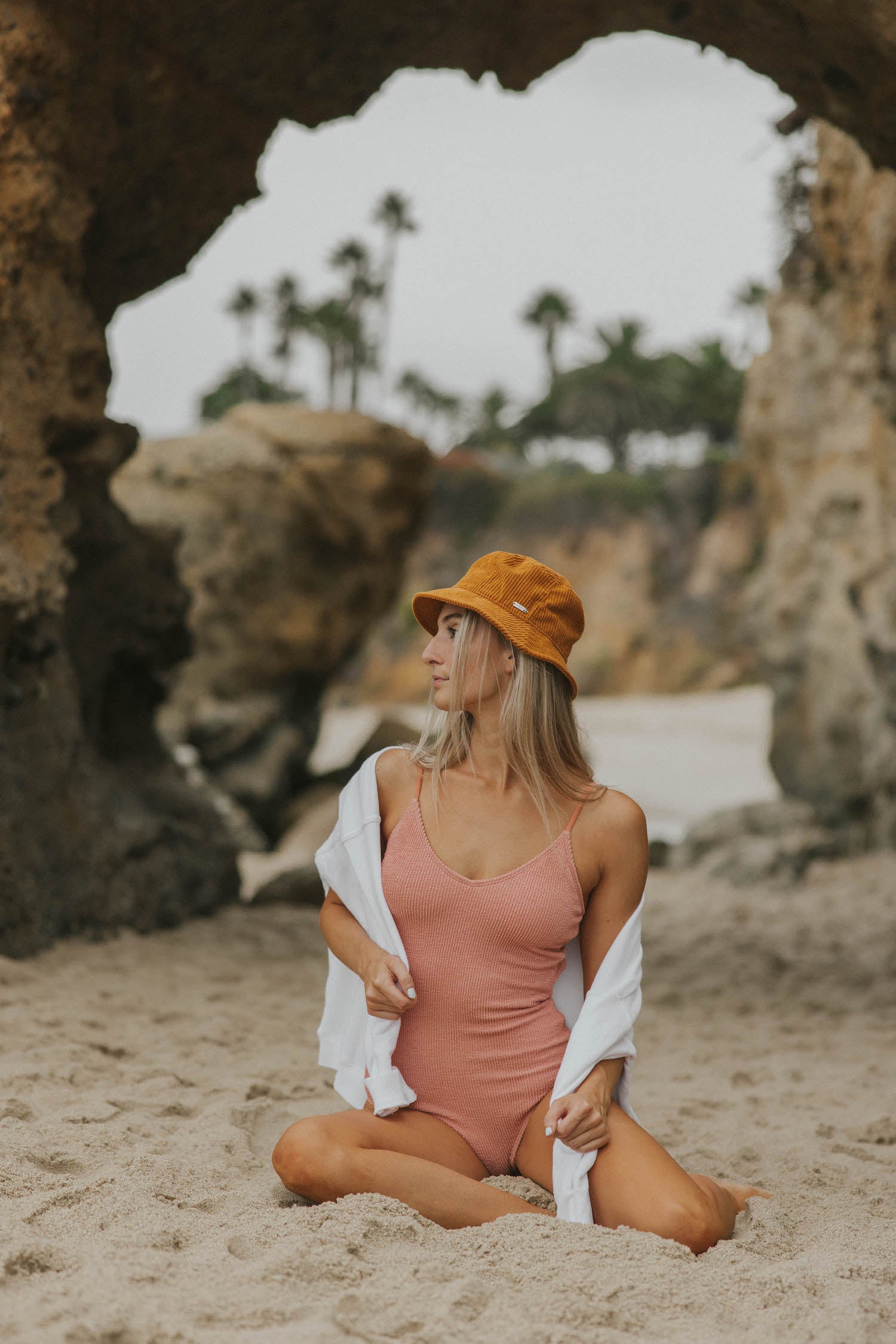 crinkle textured modest pink one piece swimsuit