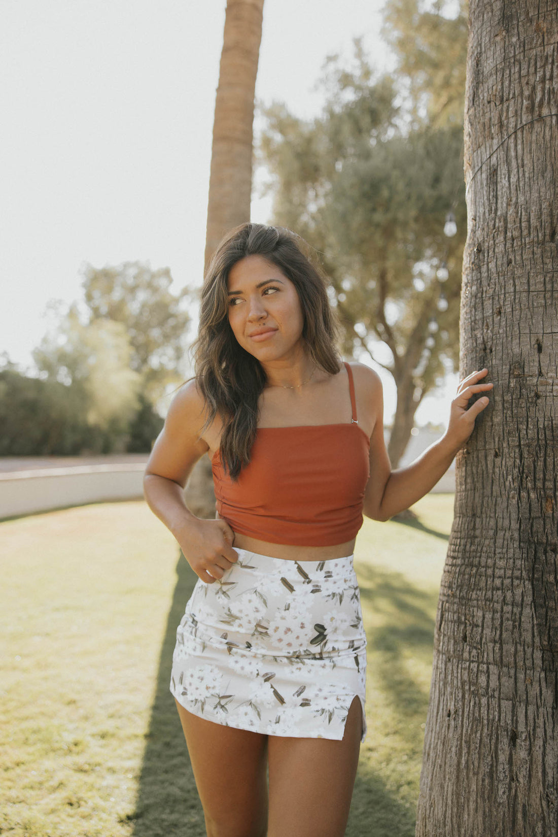 White Classic Swim Skirt